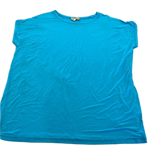 Piko Bamboo Blend Super Soft Blue Women's Top size Large